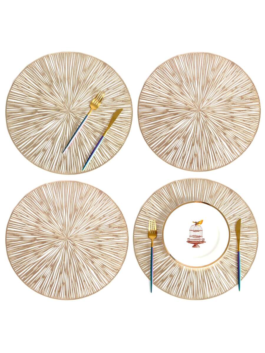 4 bộ Plain Placemat - Rượu sâm banh - Xem 1