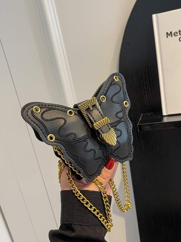 Mini Butterfly Design Chain Novelty Bag
