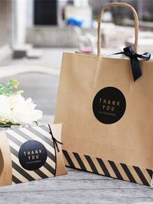 60 piezas pegatina con slogan - Negro - Ver 1