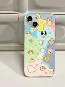 Funda para móvil con patrón de perro de dibujos animados - Multicolor - Ver 3