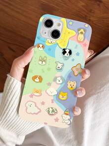 Funda para móvil con patrón de perro de dibujos animados - Multicolor - Ver 4