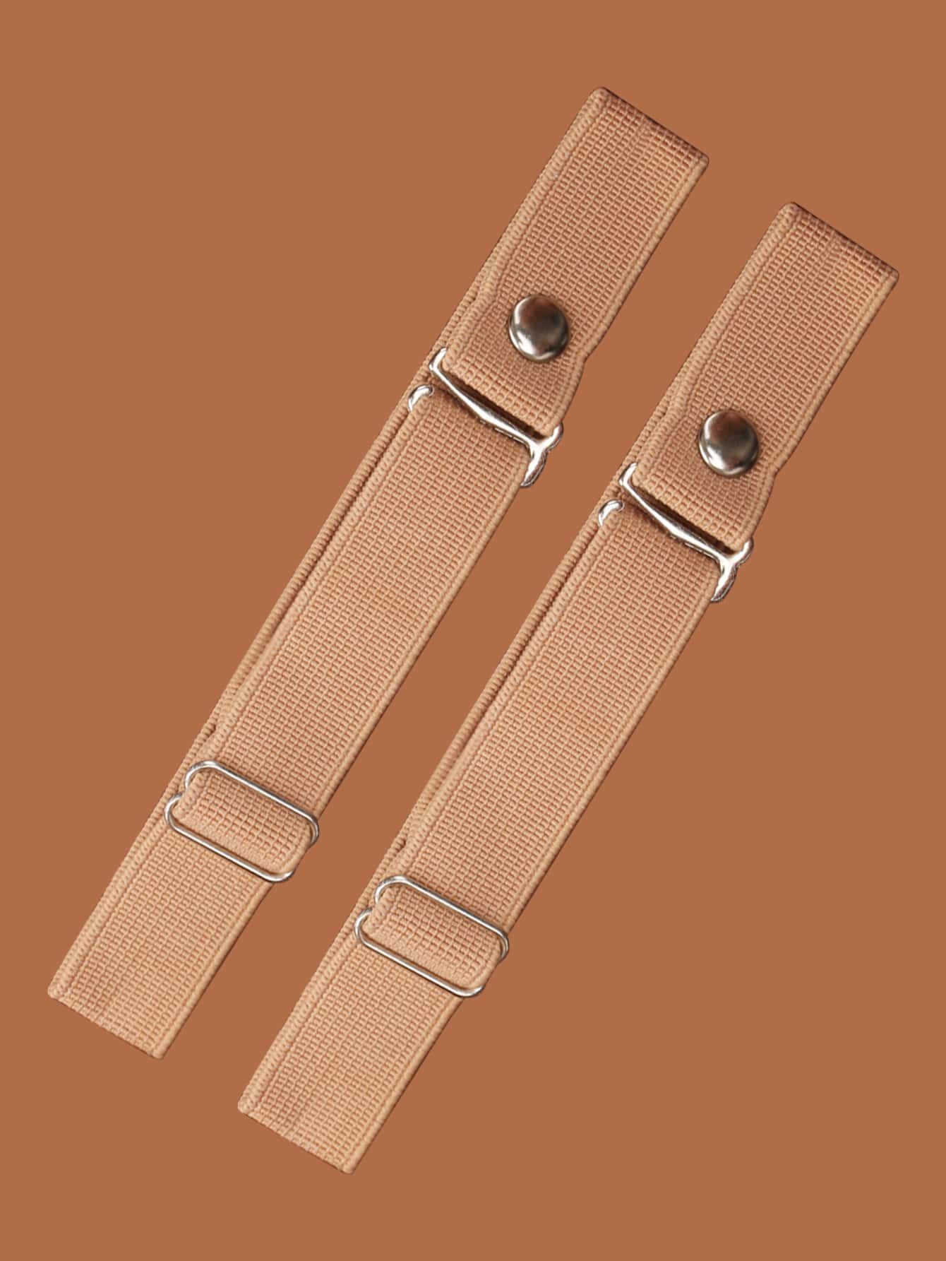1pair Detachable Shoe Strap, TPU Stylish Accessories For Pumps - Apricot - View 2