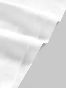 SHEIN MOD 鏤空褶邊T恤 - 白色 - 查看 4