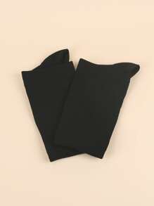 Men Solid Sports Socks - Black - View 3