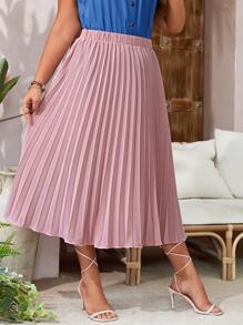 SHEIN Clasi 1 pieza Falda fruncido unicolor