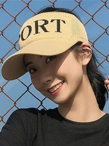 Mũ che nắng họa tiết chữ cái - Màu Khaki - Xem 2