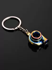 Men Geometric Decor Keychain Gift Souvenir Car Accessories Bag Charm - Multicolor - View 2