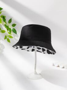 Cow Pattern Bucket Hat - Multicolor - View 3