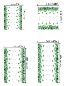 1 pieza Mantel con dibujos animados con patrón de hoja moderno poliéster decorativo para Vajilla mesa - Multicolor - Ver 2