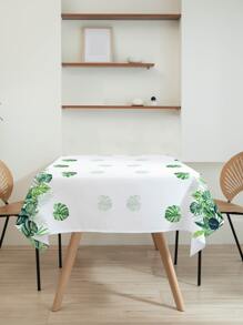 1 pieza Mantel con dibujos animados con patrón de hoja moderno poliéster decorativo para Vajilla mesa - Multicolor - Ver 4