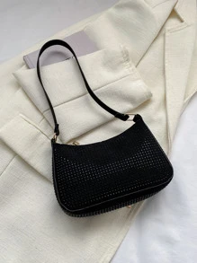 Mini Studded Decor Bag - Black - View 2