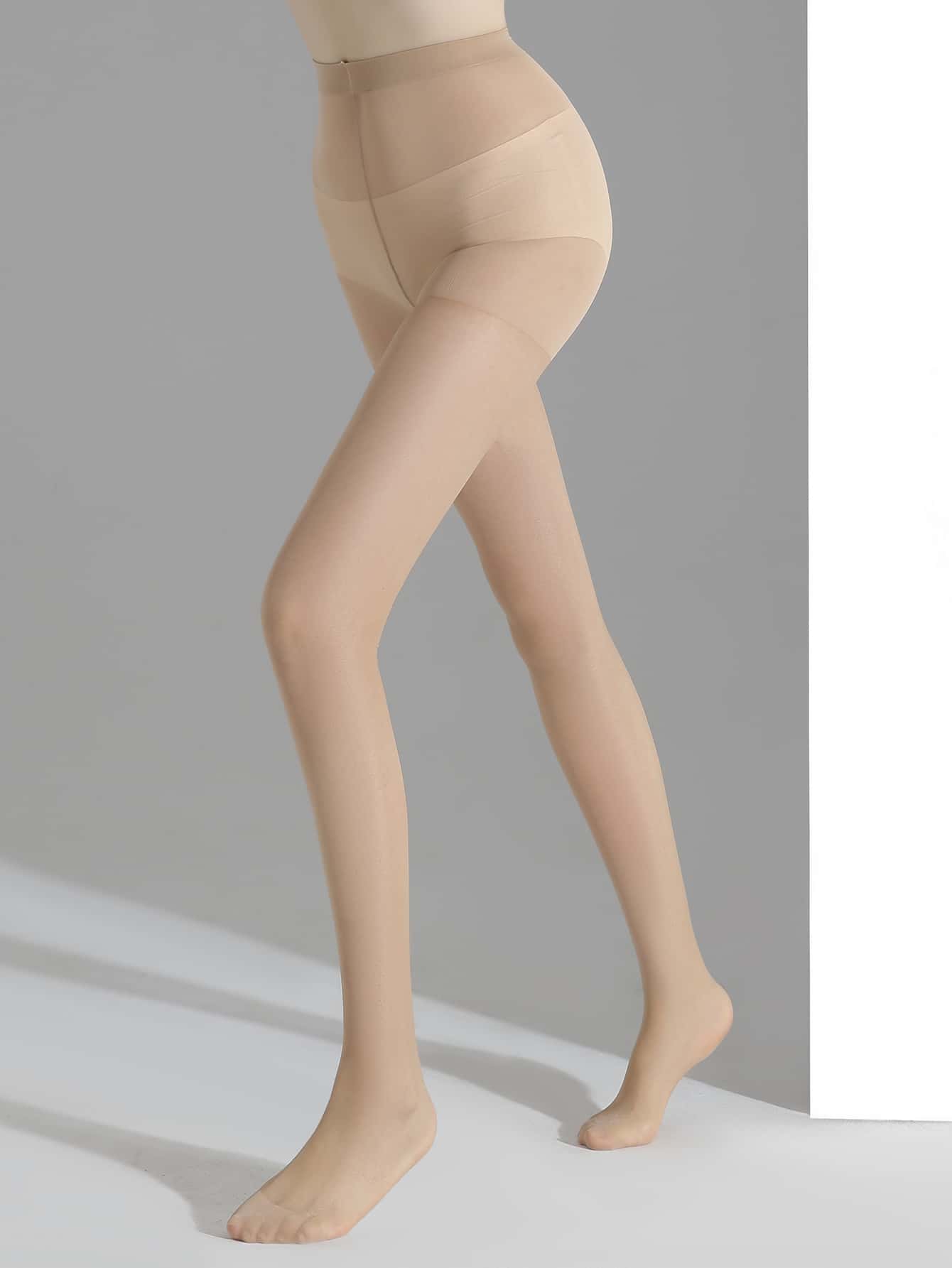 Minimalist Solid Tights SHEIN South Africa