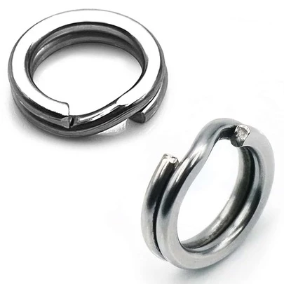 100入組釣魚開口環路亞環終端釣具