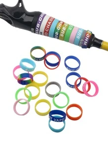20pcs Random Silicone Fishing Rod Decoration Ring - Multicolor - View 6