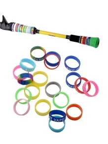 20pcs Random Silicone Fishing Rod Decoration Ring - Multicolor - View 7