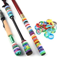 20pcs Random Silicone Fishing Rod Decoration Ring - Multicolor - View 8