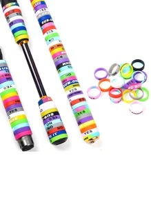 20pcs Random Silicone Fishing Rod Decoration Ring - Multicolor - View 10