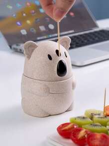 1pc Koala Design Toothpick Holder - Beige - View 1