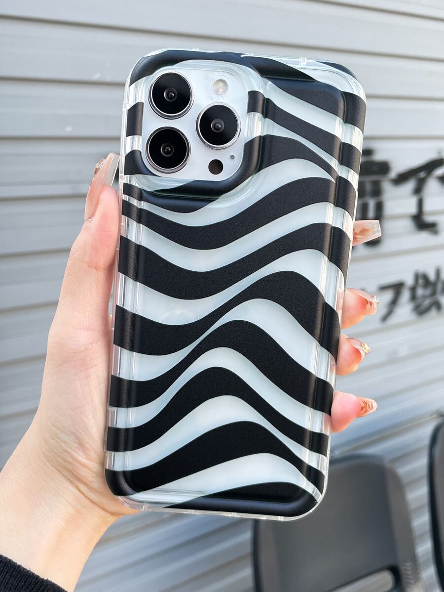 Vỏ điện thoại sọc - màu đen - Xem 1