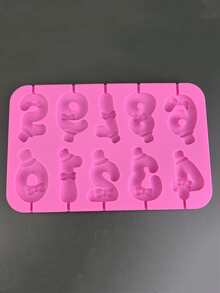 1pc DIY Number Lollipop Mold - Pink - View 3