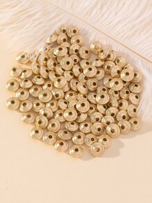 100 piezas Accesorio de joya DIY cuenta - Amarillo Oro - Ver 2