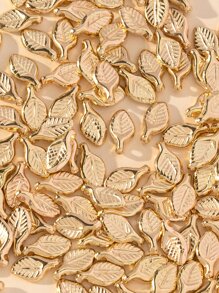 100 cái/bộ Thiết kế lá sáng tạo Hạt cườm DIY cho phụ nữ để làm đồ trang sức DIY - Vàng - Xem 4