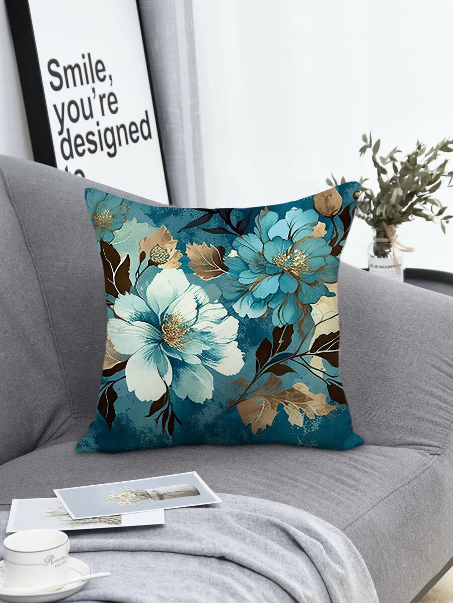 1 Họa Tiết Hoa Đệm Mà Không Cần Chất Độn, Vải Dệt Hiện Đại Trang Trí Ném Gối Cho Gia Đình - Nhiều màu - Xem 1