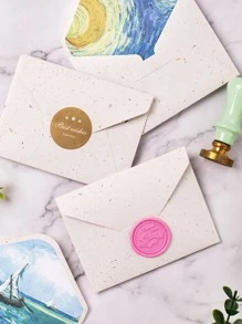 6入組山水圖案信封 - 彩色 - 查看 5