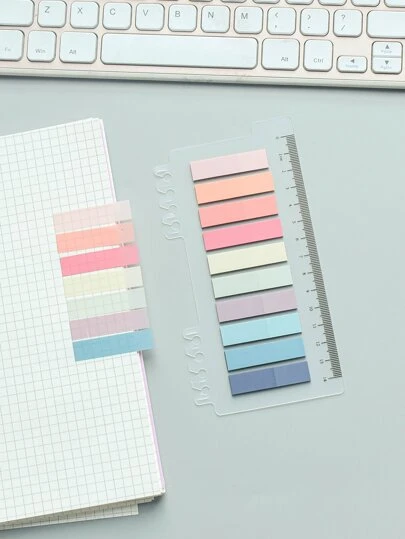 1pc Mixed Color Index Sticky Note Back To School