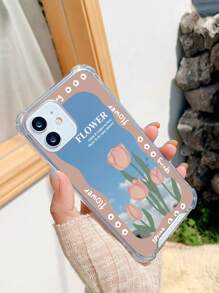 鬱金香印花鏡面手機殼 - 彩色 - 查看 3