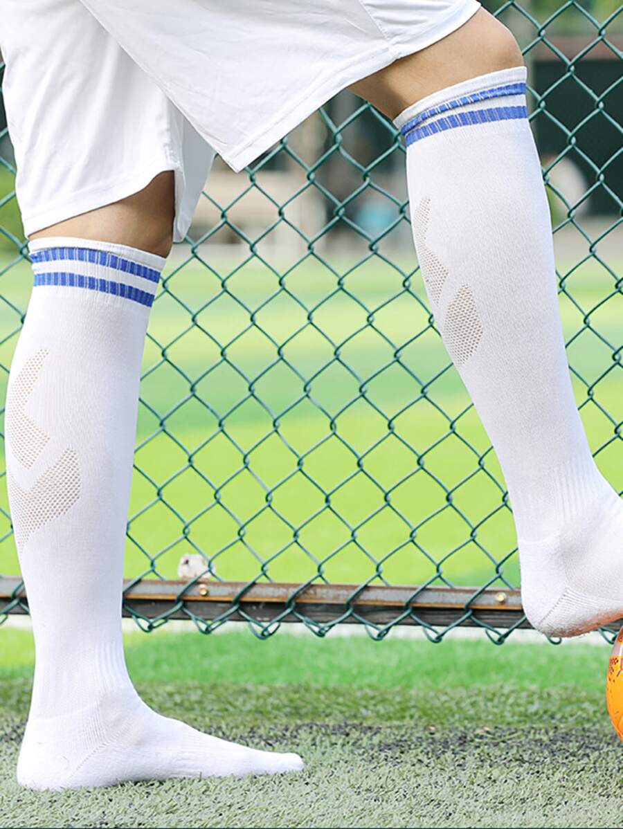 Vớ cao đến đầu gối họa tiết kẻ sọc cho nam - Nhiều màu - Xem 1