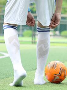 Vớ cao đến đầu gối họa tiết kẻ sọc cho nam - Nhiều màu - Xem 3