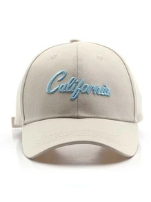 字母刺繡棒球帽 - 米色 - 查看 3