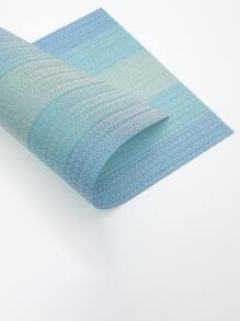 1入組條紋桌墊用於廚房餐桌現代PVC餐墊 - 藍色 - 查看 3