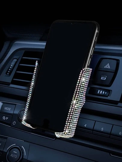 Rhinestone Decor Car Air Outlet Giá đỡ điện thoại