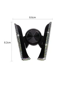 Rhinestone Decor Car Air Outlet Phone Holder - Multicolor - View 4