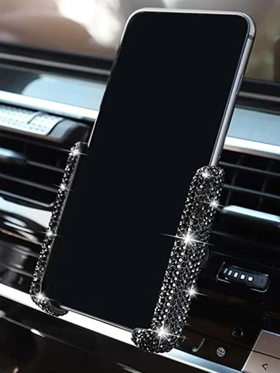 1st Rhinestone Decor Plast Biltelefon Hållare