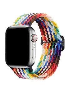 Dây đeo đồng hồ đàn hồi vòng nylon có thể điều chỉnh độ dài rộng 18mm20mm22mm tương thích với Samsung Galaxy Watch/Apple Watch/HW GT/Garmin Forerunner/Vivomove3/Venu 3S - Nhiều màu - Xem 1