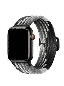 Dây đeo đồng hồ đàn hồi vòng nylon có thể điều chỉnh độ dài rộng 18mm20mm22mm tương thích - Nhiều màu - Xem 1