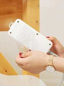 6pcs Clear Self-adhesive Hook, Multifunction Wall Hook For Household - Clear - View 5