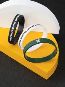 3 cái/bộ Vòng tay họa tiết hình bướm & chữ cái cho nam - Nhiều màu - Xem 2