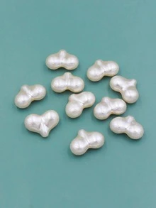 10pcs/set Heart Design DIY Bead - Beige - View 1