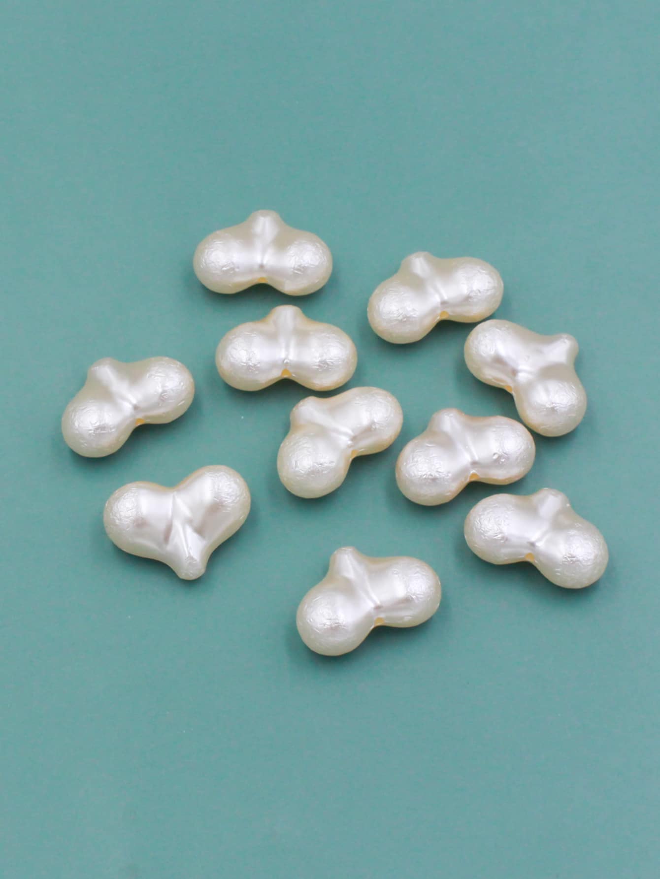 10pcs/set Heart Design DIY Bead - Beige - View 1