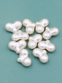 10pcs/set Heart Design DIY Bead - Beige - View 2
