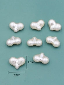 10pcs/set Heart Design DIY Bead - Beige - View 3