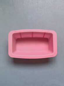 1入組矽膠蛋糕模具粉色矩形迷你蛋糕盤烘焙 - 珊瑚粉 - 查看 4