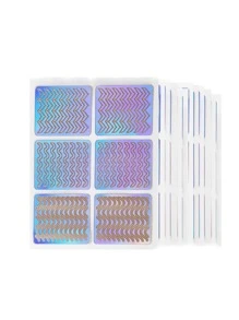 24sheets Geometric Pattern Hollow Out Nail Art Sticker Nail Stickers DIY - Multicolor - View 3