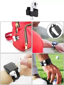 Bộ 4 dây chống thất lạc tai nghe Apple bằng silicon - màu đen - Xem 6