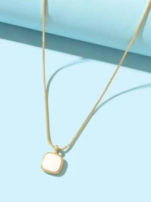 Mặt dây chuyền hình vuông - Vàng - Xem 3