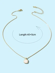 Mặt dây chuyền hình vuông - Vàng - Xem 4